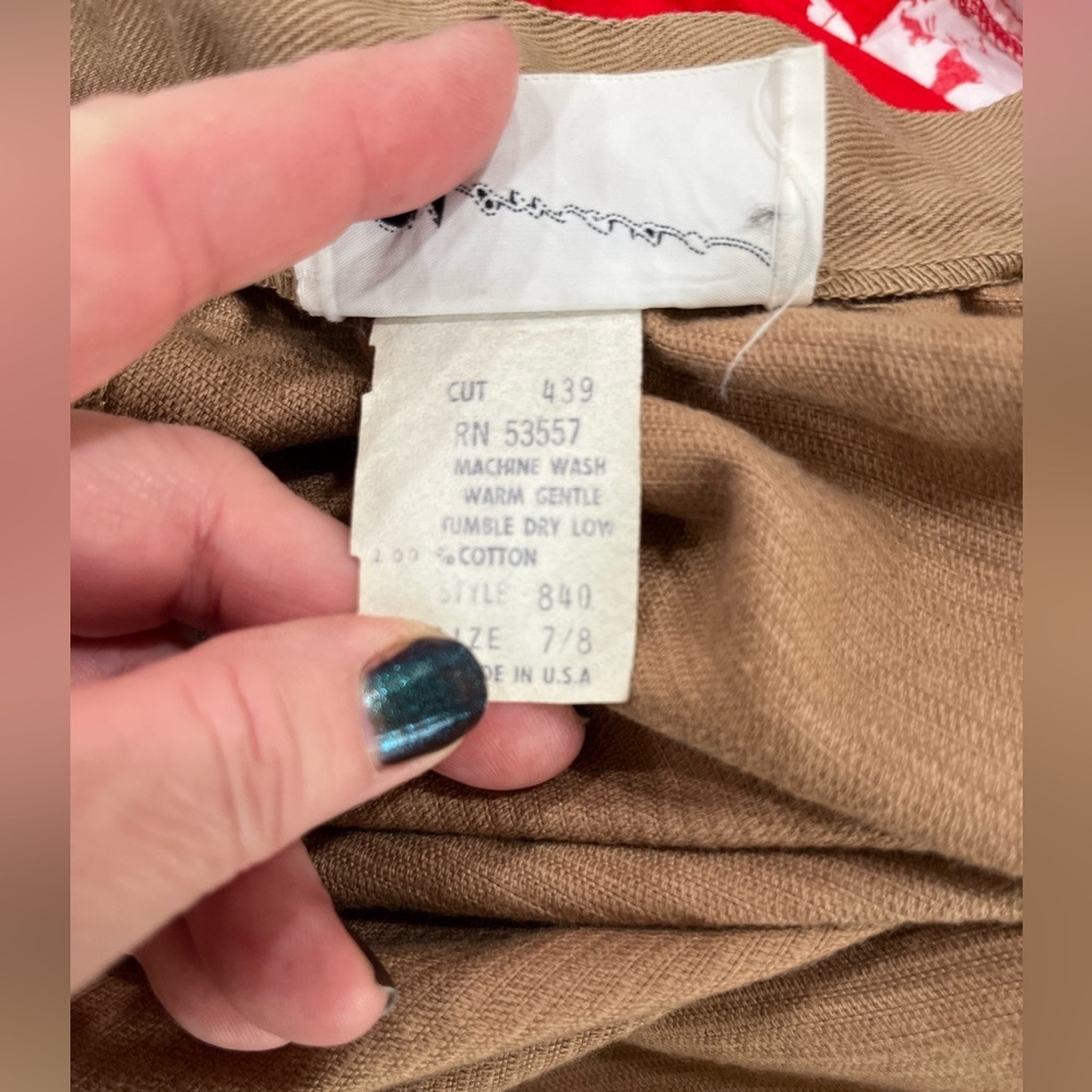 High waisted corduroy tan bubble skirt vintage SM - Picture 7 of 11